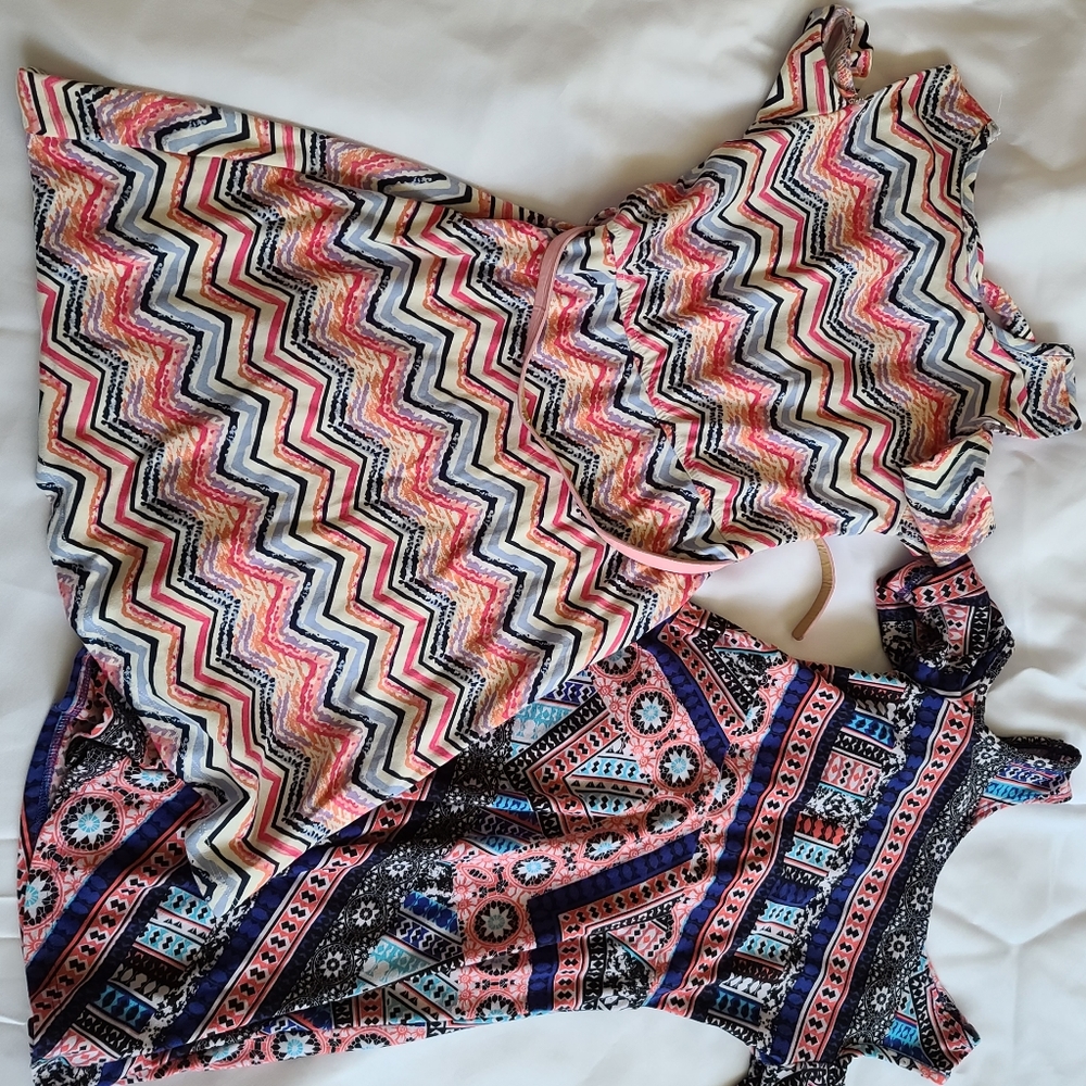 Cold shoulder girls dresses 7/8